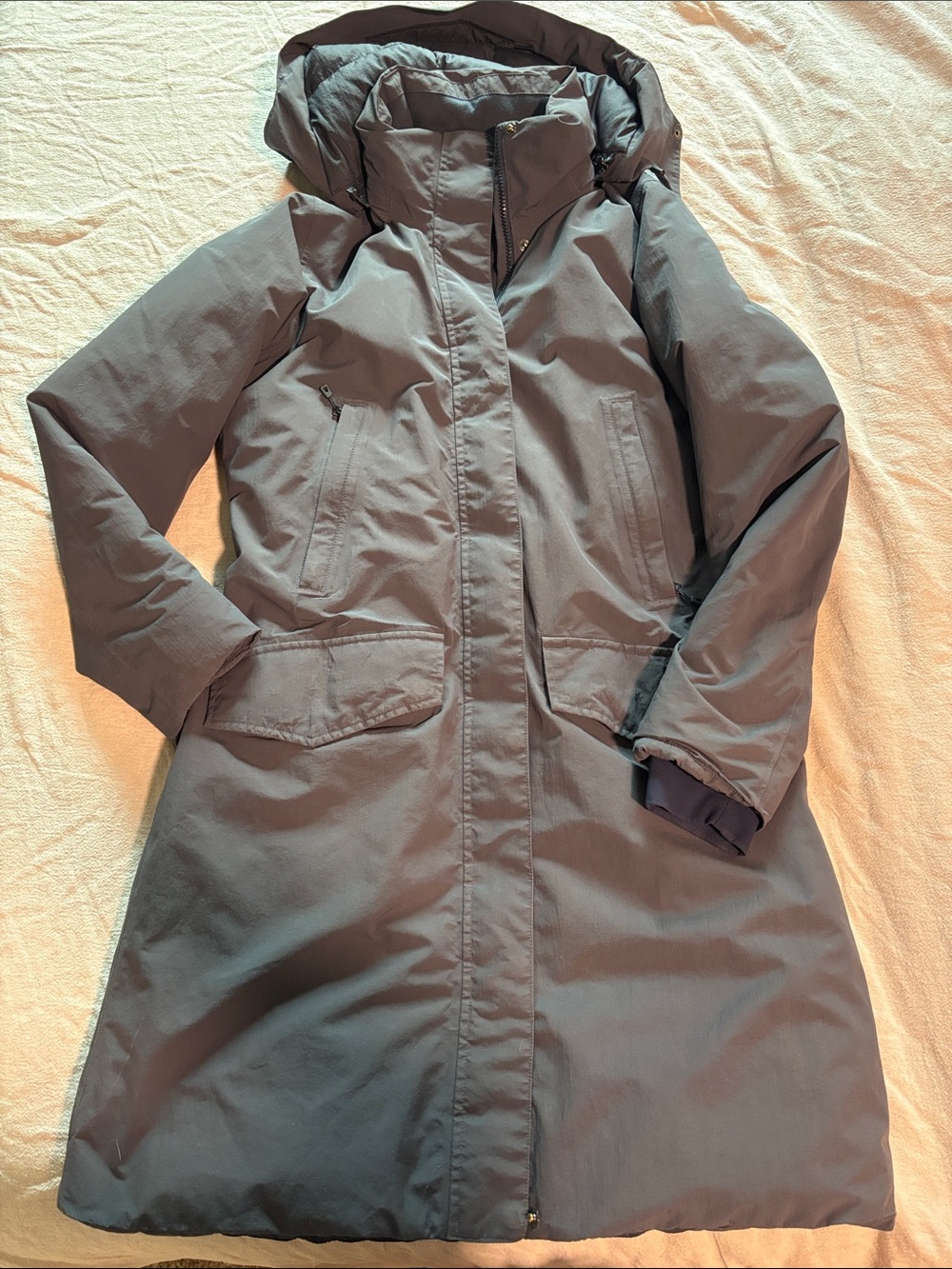 Patagonia Women's City Storm Long Hooded Puffer Coat Parka